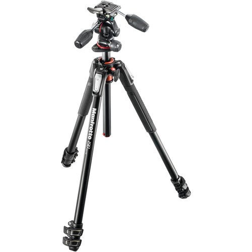 Manfrotto MK190XPRO3-3W Aluminum Tripod with 3-Way Pan/Tilt Head - B&C Camera