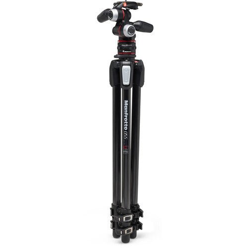 Manfrotto MT055CXPRO3 Carbon Fiber Tripod with MHXPRO-3W Head & Move Quick Release - B&C Camera