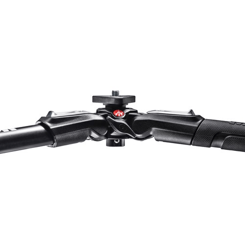 Shop Manfrotto MT190X3 3-Section Aluminum Tripod with MVH500AH Fluid Head Hybrid Video Kit by Manfrotto at B&C Camera