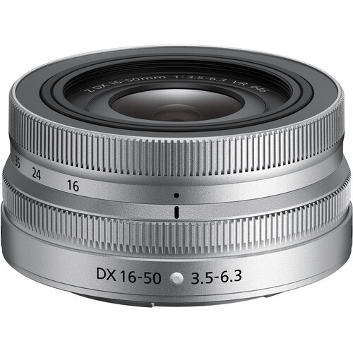 Shop Nikon NIKKOR Z DX 16-50mm f/3.5-6.3 VR Lens (Silver) by Nikon at B&C Camera