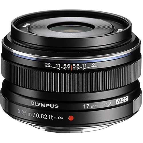 Shop Olympus M.Zuiko Digital 17mm f/1.8 Lens (Black) by Olympus at B&C Camera