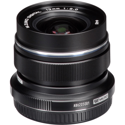 Shop Olympus M.Zuiko Digital ED 12mm f/2.0 Lens (Black) by Olympus at B&C Camera