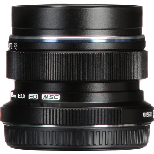 Shop Olympus M.Zuiko Digital ED 12mm f/2.0 Lens (Black) by Olympus at B&C Camera