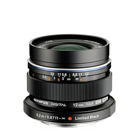 Shop Olympus M.Zuiko Digital ED 12mm f/2.0 Lens (Black) by Olympus at B&C Camera