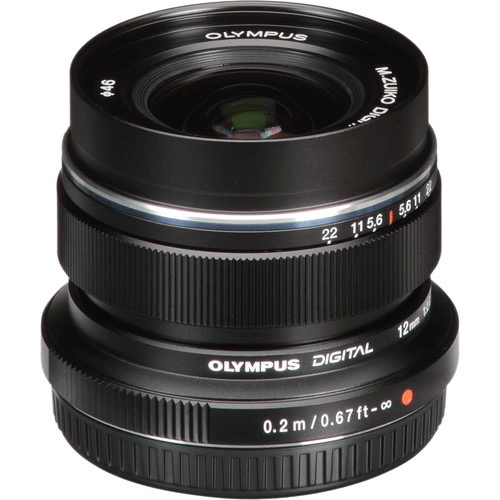 Shop Olympus M.Zuiko Digital ED 12mm f/2.0 Lens (Black) by Olympus at B&C Camera