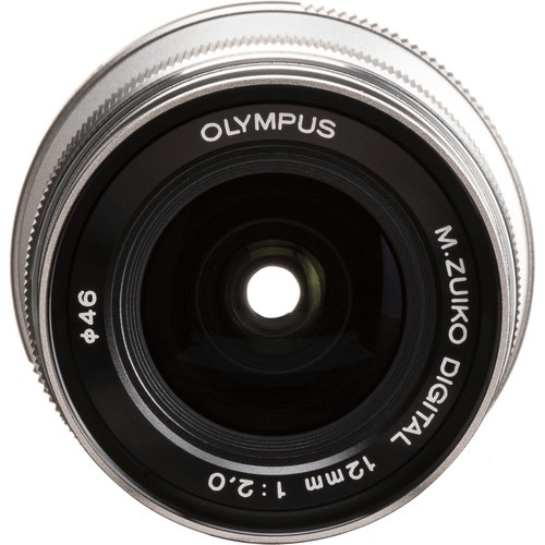 Shop Olympus M.Zuiko Digital ED 12mm f/2.0 Lens (Silver) by Olympus at B&C Camera