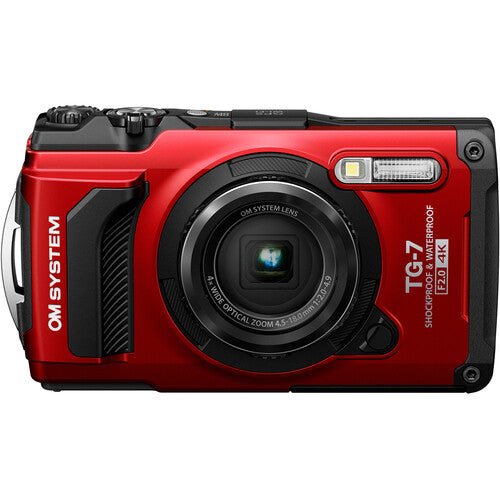 OM SYSTEM TG-7 デジタルカメラ 赤 OM SYSTEM Tough TG-7 Digital Camera (Red) by OM System at B&C Camera