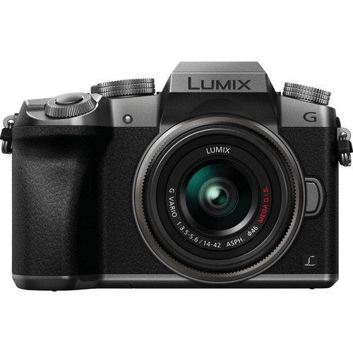 Shop Panasonic Lumix DMC-G7 Mirrorless Micro Four Thirds Digital Camera with 14-42mm Lens (Silver) by Panasonic at B&C Camera