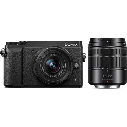 Shop Panasonic Lumix DMC-GX85 Mirrorless Micro Four Thirds Digital Camera with 12-32mm and 45-150mm Lenses (Black) by Panasonic at B&C Camera