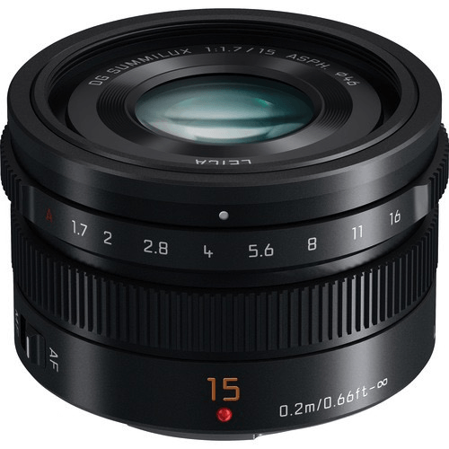 Shop Panasonic Lumix G Leica DG Summilux 15mm f/1.7 ASPH Lens by Panasonic at B&C Camera