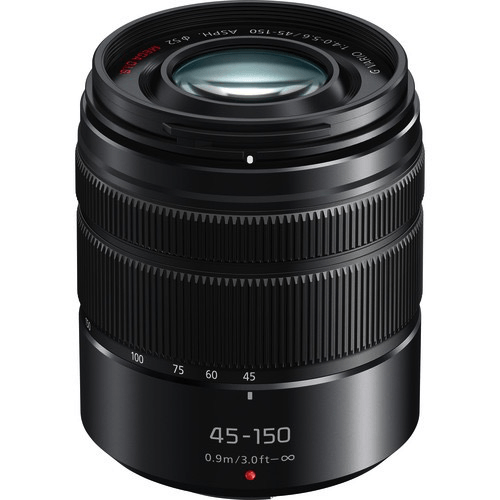 Shop Panasonic Lumix G Vario 45-150mm f/4-5.6 ASPH MEGA OIS Lens (Black) by Panasonic at B&C Camera