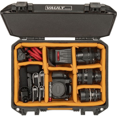 Shop Pelican Vault V300 Large Case with Lid Foam and Dividers (Black) by Vault at B&C Camera