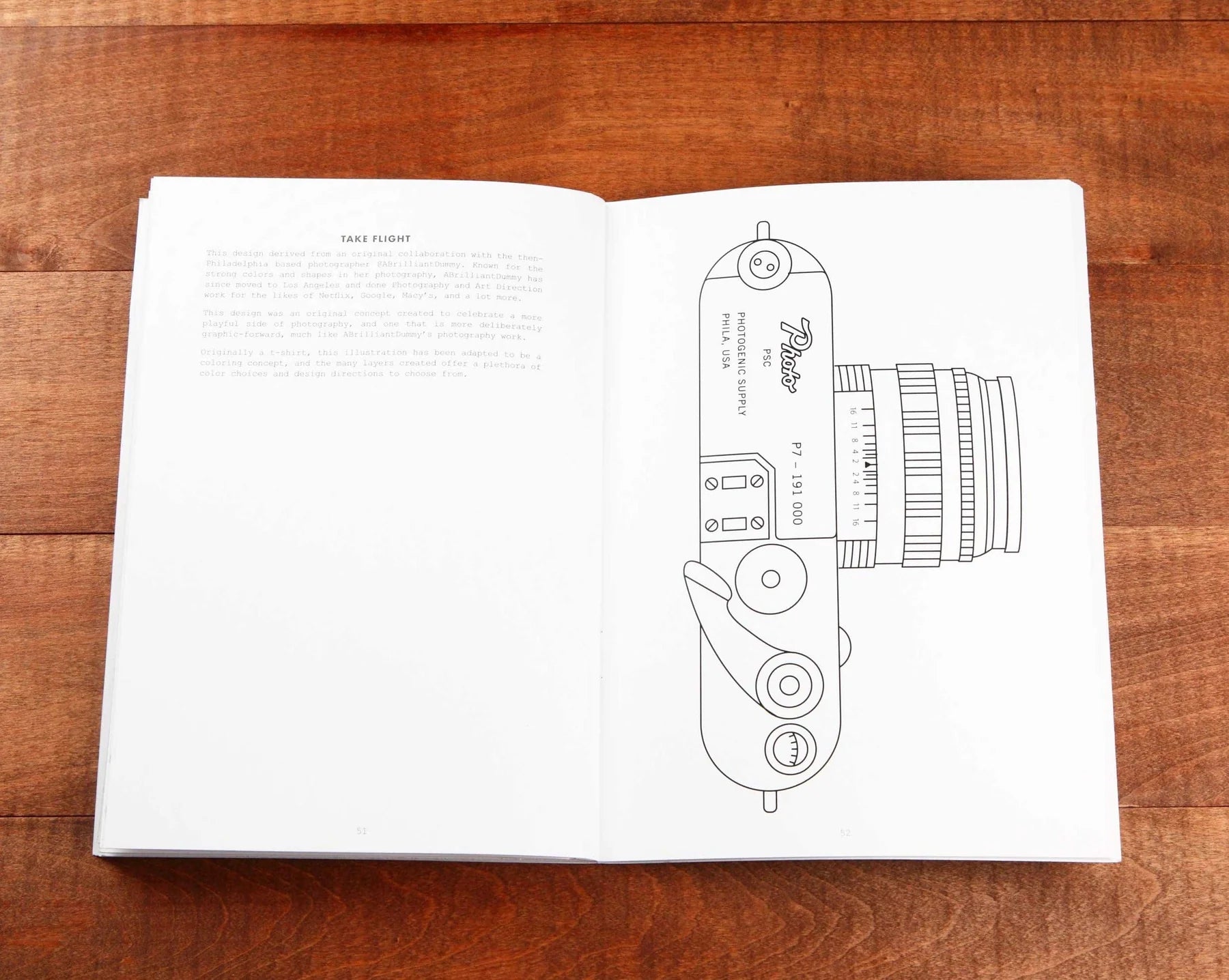 Photogenic Supply Co. Photographer’s Coloring Book - B&C Camera