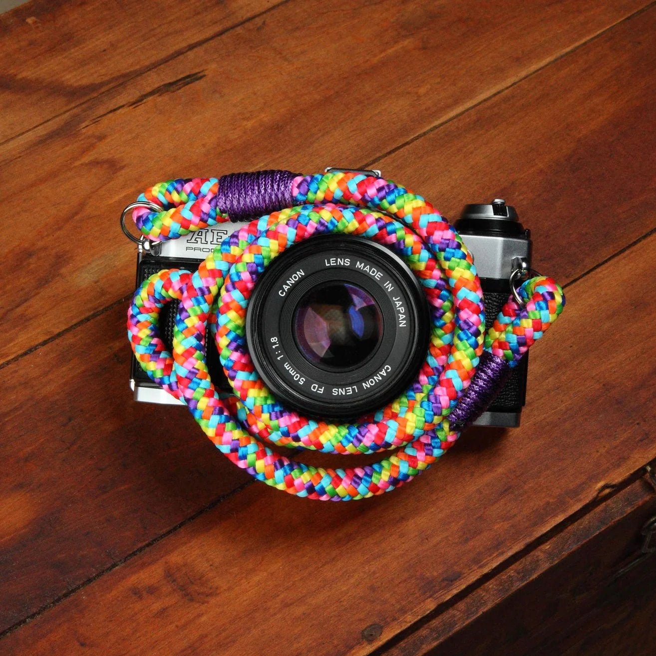 Photogenic Supply Co. Rope Camera Strap (Rainbow) - B&C Camera