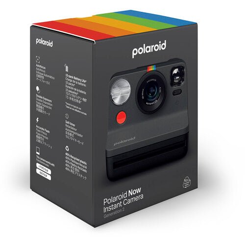 Polaroid Now+ Generation 2 i-Type Instant Camera with App Control (Black)  by Polaroid at B&C Camera