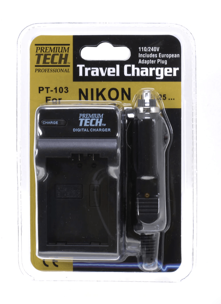 Shop Premium Tech PT-103 Travel Charger for Nikon EN-EL25 by Premium Tech at B&C Camera