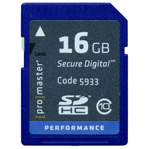 Shop Promaster 16GB SDHC Performance Class 10 Memory Card by Promaster at B&C Camera