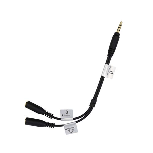 Shop Promaster Audio Cable 3.5mm TRRS male straight - dual 3.5mm female straight - 7 1/2" straight splitter by Promaster at B&C Camera