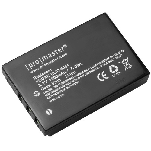 Shop Promaster KLIC-5001 Lithium Ion Battery for Kodak by Promaster at B&C Camera