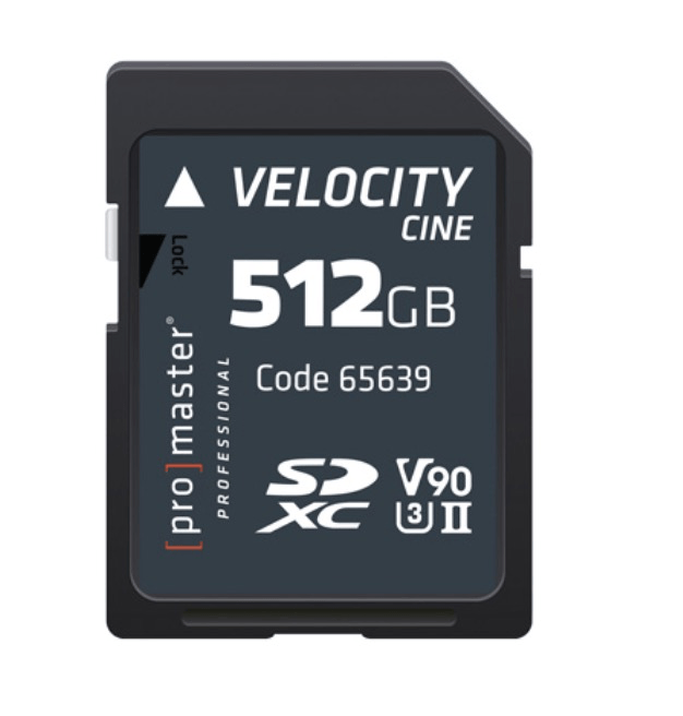 Promaster SDXC 512GB Velocity CINE - B&C Camera