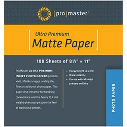 Shop Promaster Ultra Premium Matte Paper - 8 1/2"x11" - 100 Sheets by Promaster at B&C Camera
