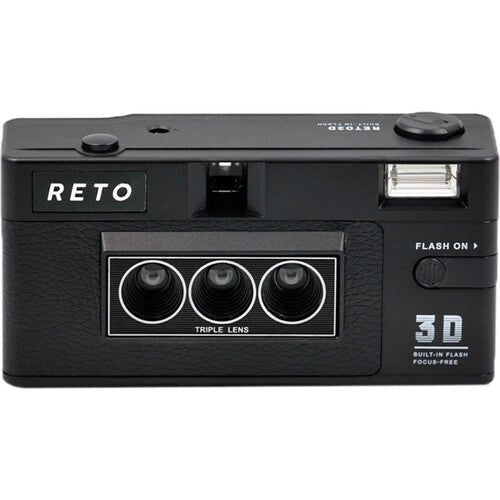 Shop Reto 3D Film camera with three lenses and built-in flash by Reto at B&C Camera
