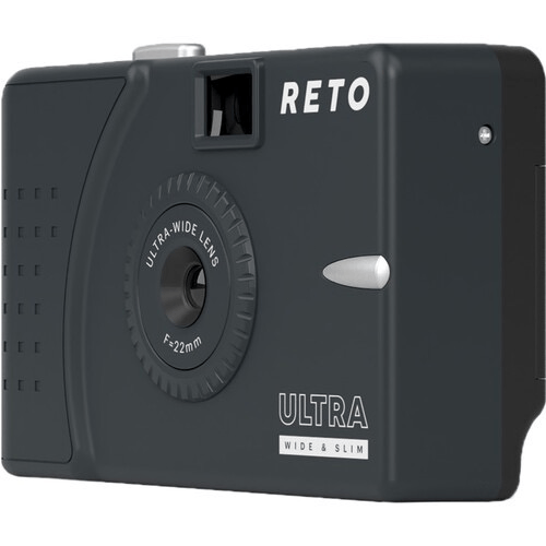 Shop Reto Project Ultra Wide/Slim Film Camera with 22mm Lens -without flash (Charcoal) by Reto at B&C Camera