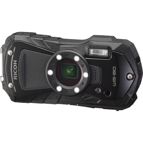 Ricoh WG-80 Digital Camera (Black) - B&C Camera