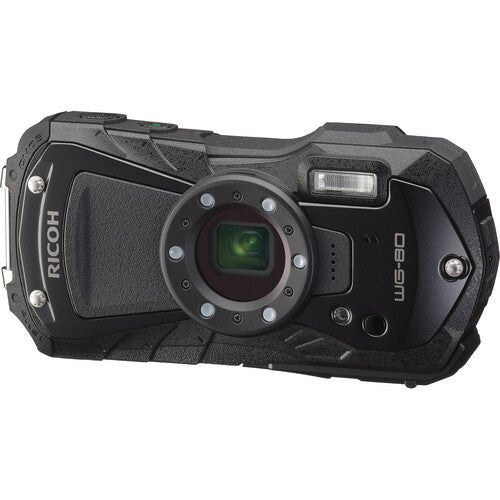 Ricoh WG-80 Digital Camera (Black) - B&C Camera