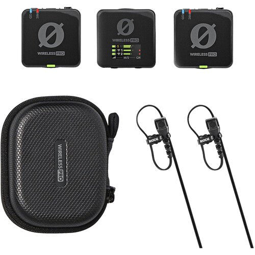 RODE Wireless PRO 2-Person Clip-On Wireless Microphone System/Recorder with Lavaliers (2.4 GHz) - B&C Camera