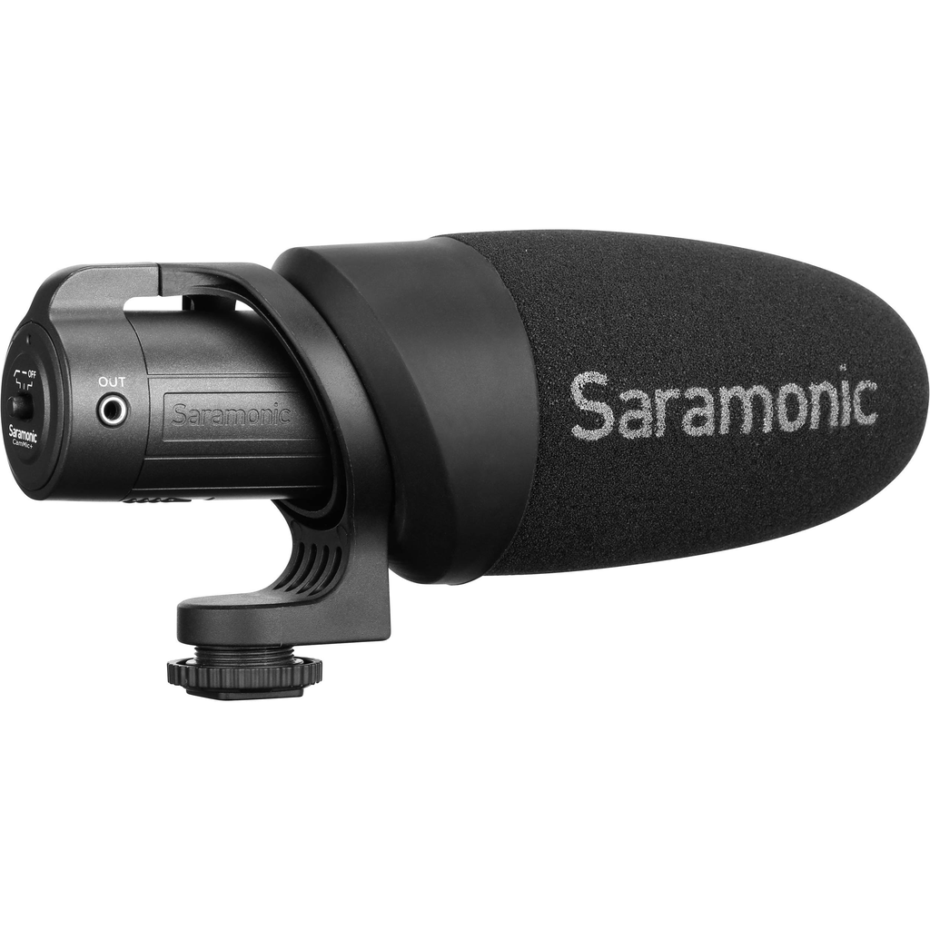 Saramonic CamMic+ Battery-Powered Camera-Mount Shotgun Microphone for DSLR Cameras and Smartphones - B&C Camera