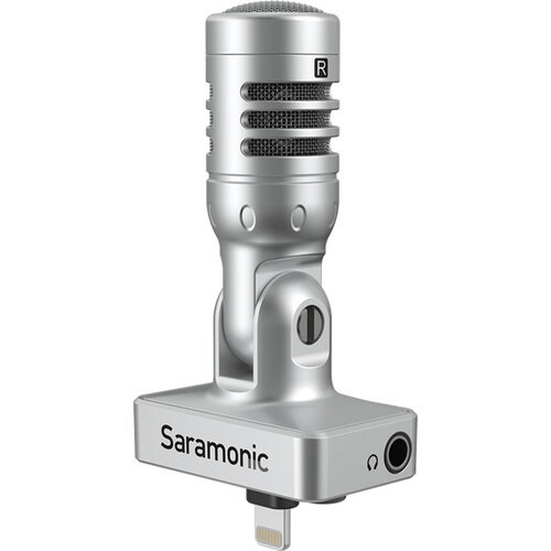 Shop Saramonic Smartmic DI Dig Stereo Condenser Mic,90Deg,Lightning ,Foam/Furry Windscreen for iPhones/iPad by Saramonic at B&C Camera