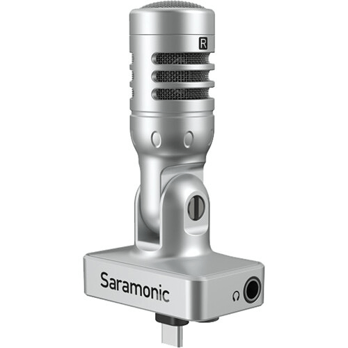 Shop Saramonic Smartmic UC Dig Stereo Condenser Mic.90Degree,Headphone Out,USB-C for Android Devices/Computers by Saramonic at B&C Camera