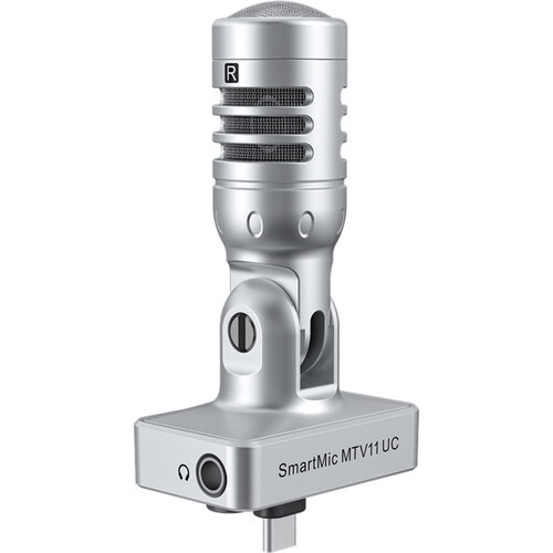 Shop Saramonic Smartmic UC Dig Stereo Condenser Mic.90Degree,Headphone Out,USB-C for Android Devices/Computers by Saramonic at B&C Camera