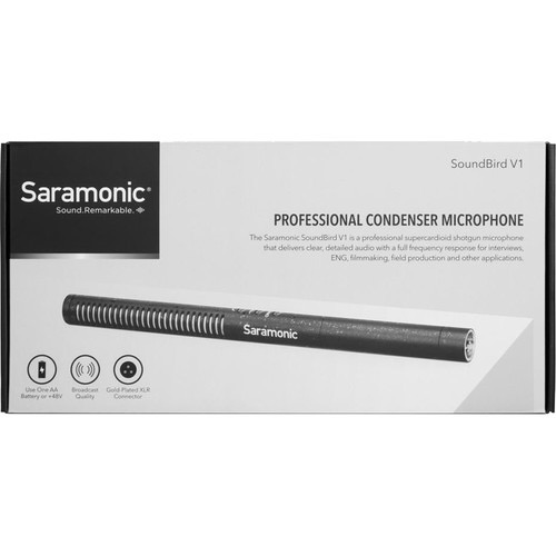 Shop Saramonic SoundBird V1 Shotgun Microphone (Battery, Phantom) by Saramonic at B&C Camera