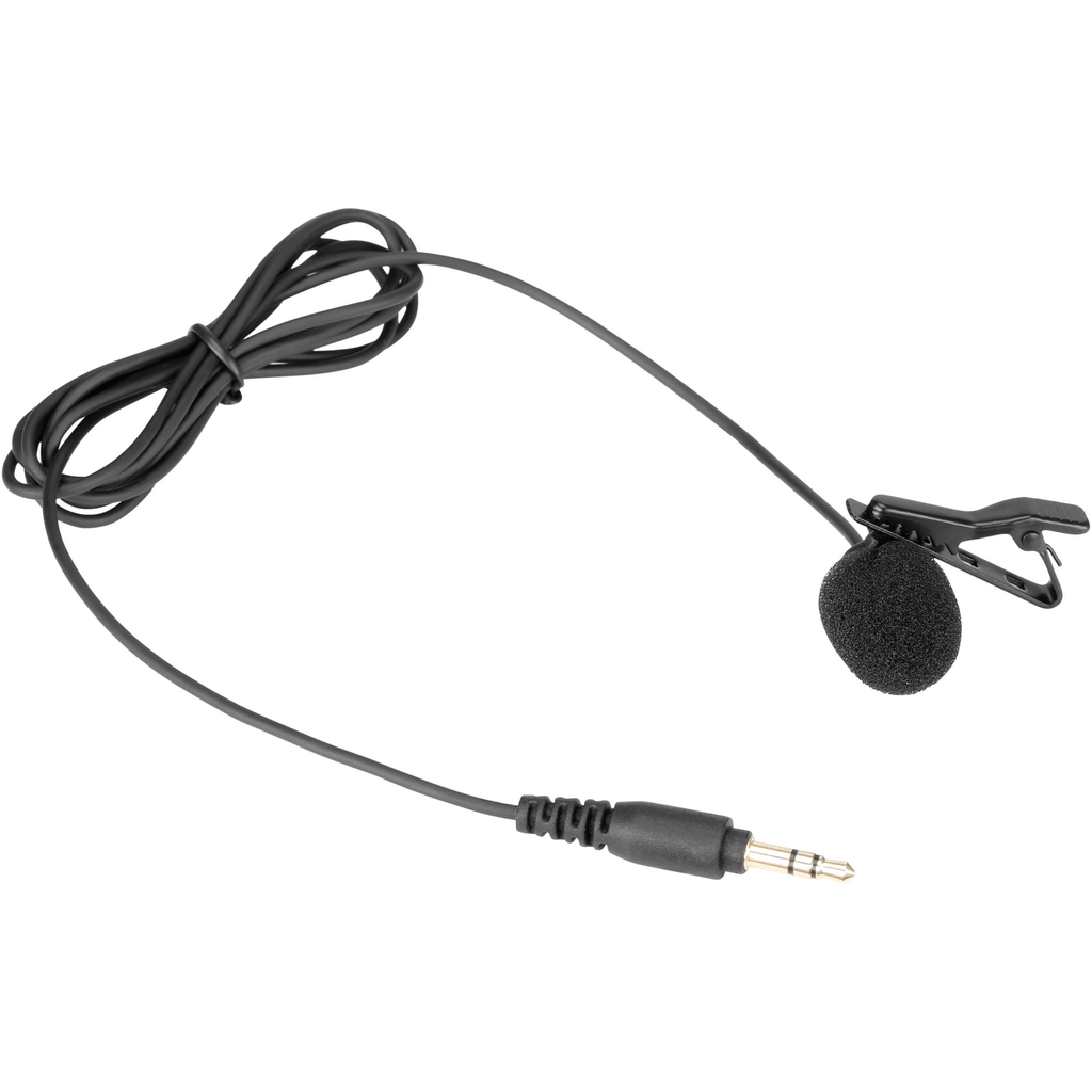 Saramonic SR-M1 Omnidirectional Lavalier Microphone Cable with 3.5mm TRS Connector (Black) - B&C Camera
