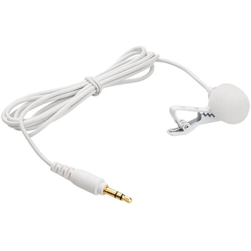 Shop Saramonic SR-M1 Omnidirectional Lavalier Microphone Cable with 3.5mm TRS Connector (White) by Saramonic at B&C Camera