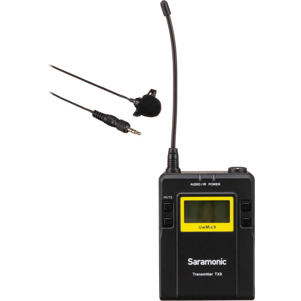 Shop Saramonic TX9 96-Channel Digital UHF Wireless Bodypack Transmitter with Lavalier Mic (514 to 596 MHz) by Saramonic at B&C Camera