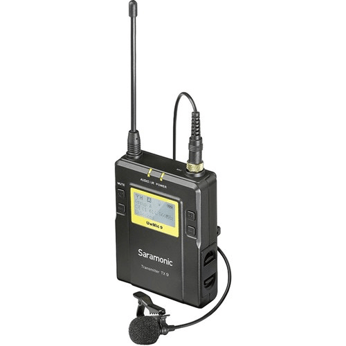 Shop Saramonic TX9 96-Channel Digital UHF Wireless Bodypack Transmitter with Lavalier Mic (514 to 596 MHz) by Saramonic at B&C Camera
