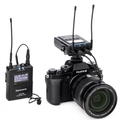 Shop Saramonic UWMIC9S KIT1 Camera-Mount Wireless Omni Lavalier Microphone System (514 to 596 MHz) by Saramonic at B&C Camera