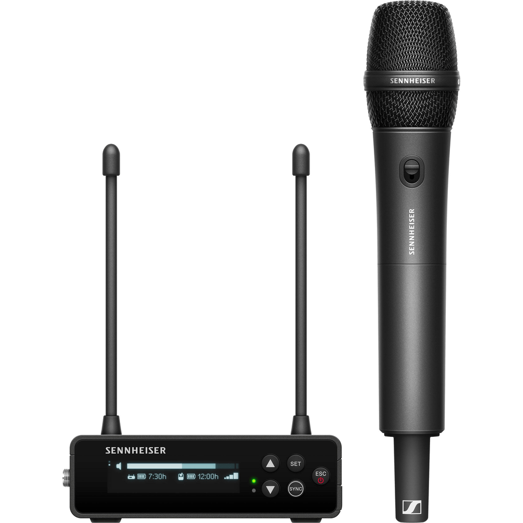 Sennheiser EW-DP 835 SET Camera-Mount Digital Wireless Handheld Microphone System (R4-9: 552 to 607 MHz) - B&C Camera