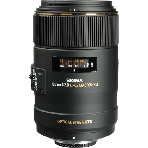 Shop Sigma 105mm f/2.8 EX DG OS HSM Macro Lens for Nikon F by Sigma at B&C Camera