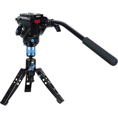 Sirui P-424FL 4-Section Carbon Fiber Monopod with VA5 Compact Video Head - B&C Camera