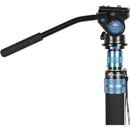 Sirui P-424FL 4-Section Carbon Fiber Monopod with VA5 Compact Video Head - B&C Camera