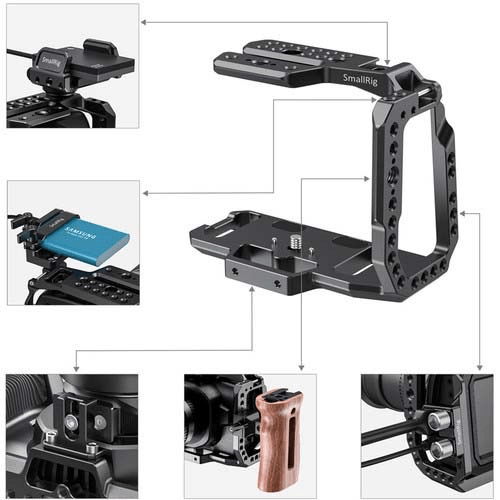 Shop SmallRig Half Cage for Blackmagic Design Pocket Cinema Camera 4K & 6K by SmallRig at B&C Camera