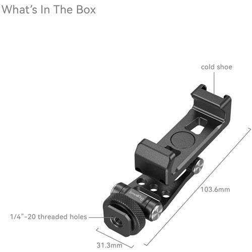 SmallRig Metal Phone Holder with Cold Shoe Mount - B&C Camera