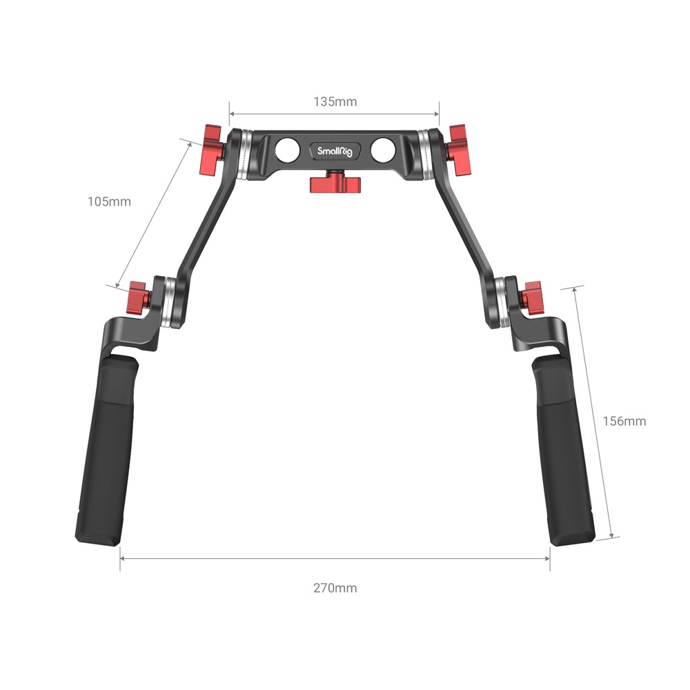 Shop SmallRig Rosette Handle Kit (Cheese Short Arm) by SmallRig at B&C Camera