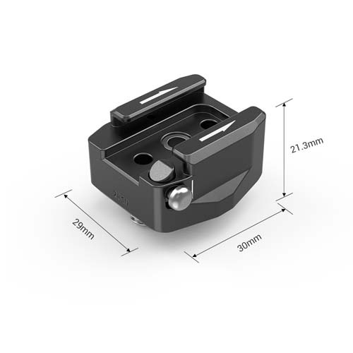 Shop SmallRig Rotatable Cold Shoe Mount Adapter (Two 1/4"-20 Screws) by SmallRig at B&C Camera