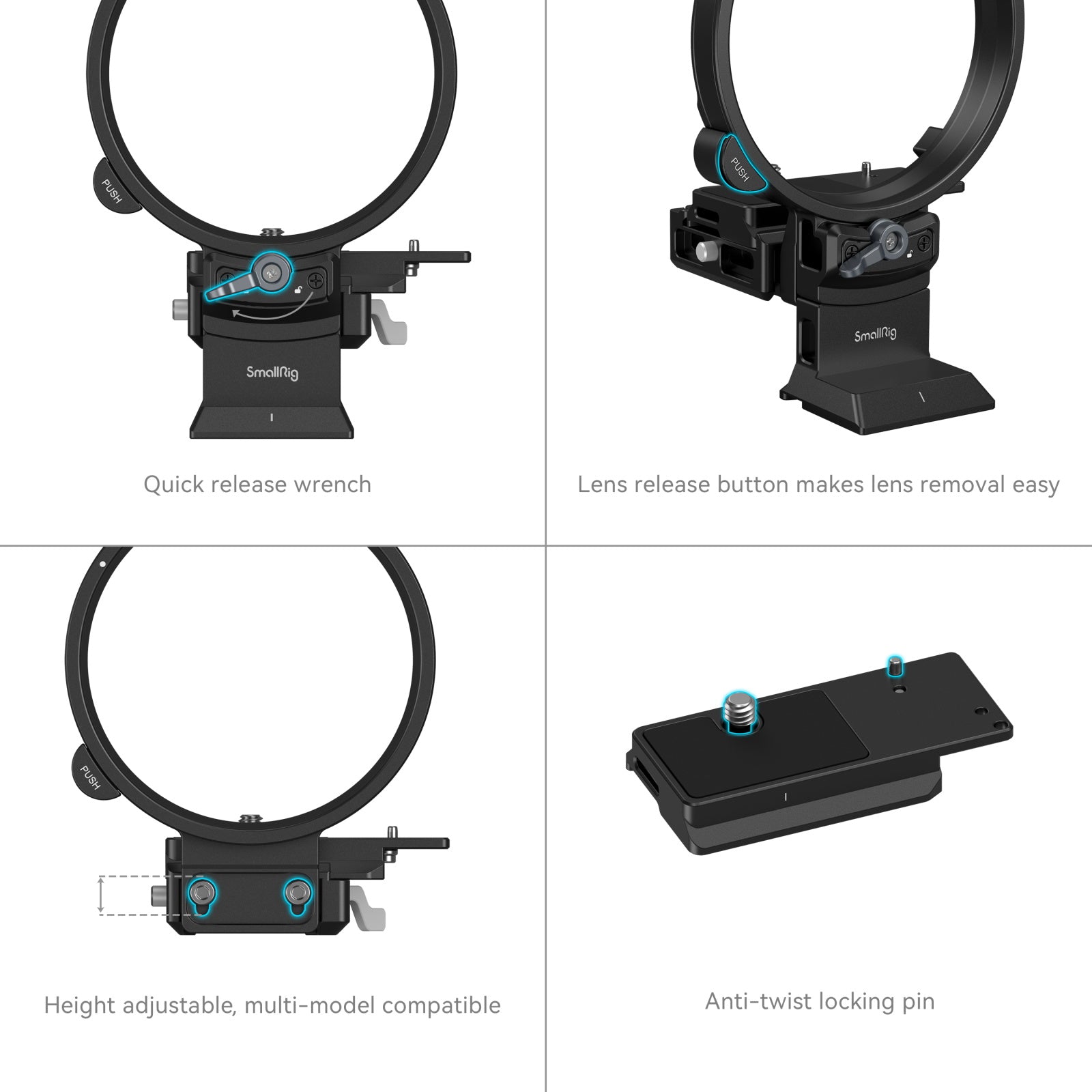 SmallRig Rotatable Horizontal-to-Vertical Mount Plate Kit for FUJIFILM Specific GFX Series Cameras - B&C Camera