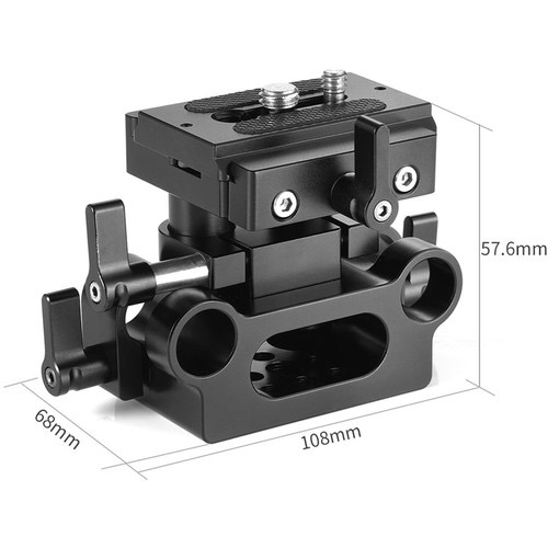 SmallRig Universal 15mm Rail Support System Baseplate